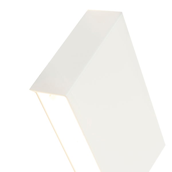 Rechteckige Wandleuchte aus Metall