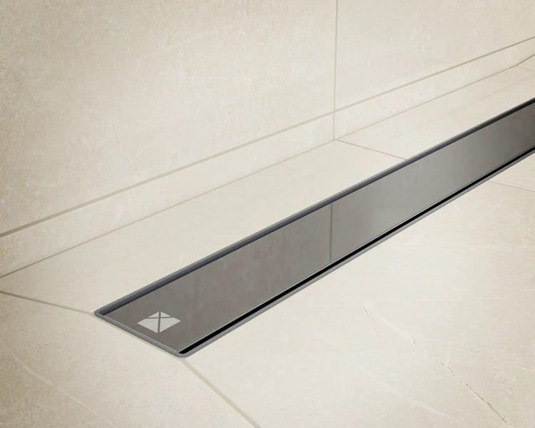 Edelstahl Duschrinne im Badezimmer