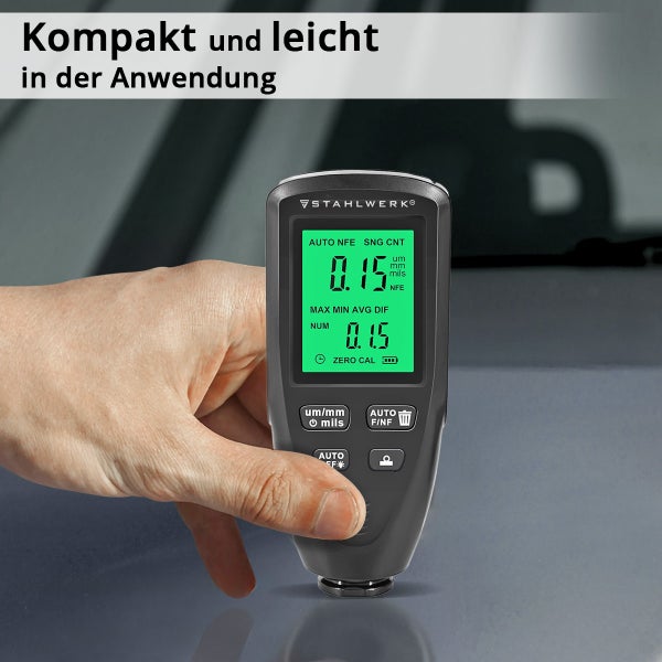 Schichtdickenmessgerät von Stahlwerk im Einsatz