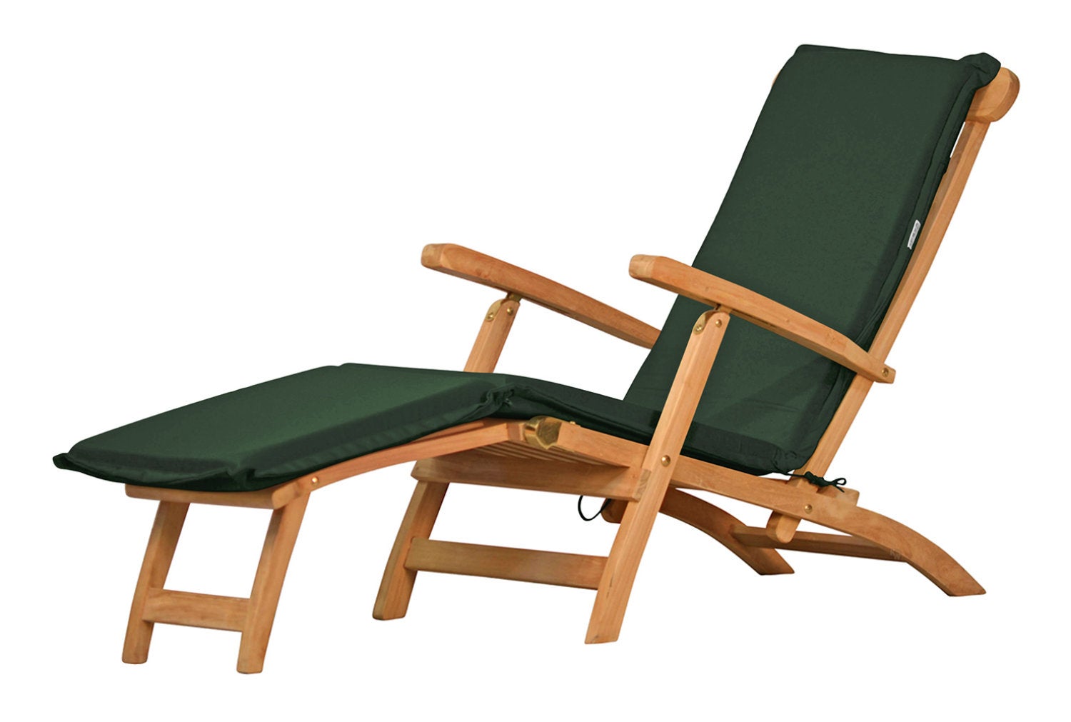 Deckchair Auflage Liegestuhl Polster grün dunkelgrün waschbar premium