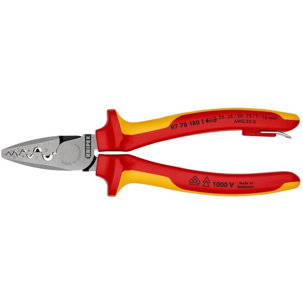 Knipex Crimpzange für Aderendhülsen mit Befestigungsöse - 9778180T