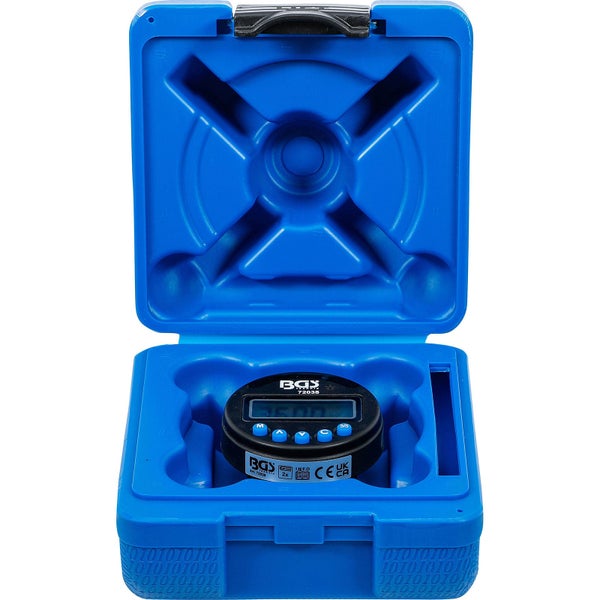 Digitaler Drehmomentadapter von BGS im geöffneten blauen Kunststoffkoffer