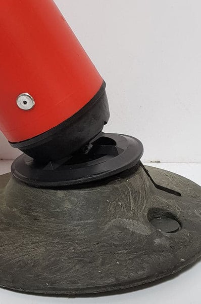 UvV Verkehrs - Leitpoller Swingback Leitzylinder +Bandfederung +reflektierend  750 mm