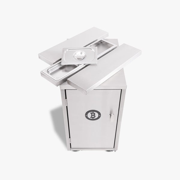 Edelstahl Grillwagen mit Zubehör