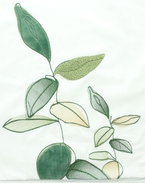 FRANK FLECHTWAREN | Kissenhülle Blätter, POLYESTER, 45 x 45 cm