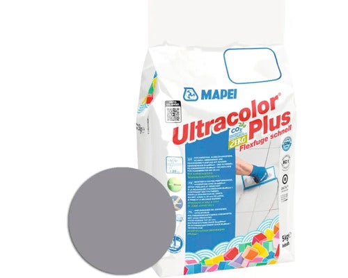 Mapei Ultracolor Plus Flexfuge schnell im 5-Kilogramm-Sack mit Farbbeispiel