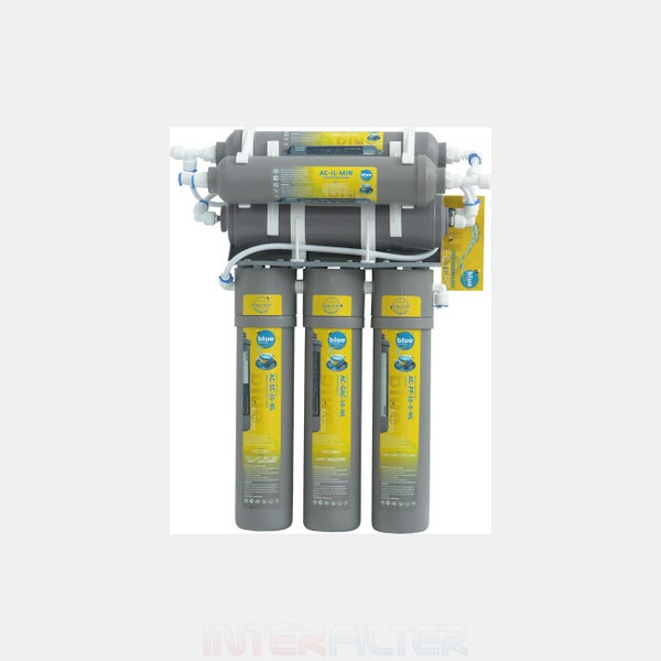 Mehrstufiges Wasserfiltersystem Blue Filters mit Ersatzkartuschen zur Wasseraufbereitung