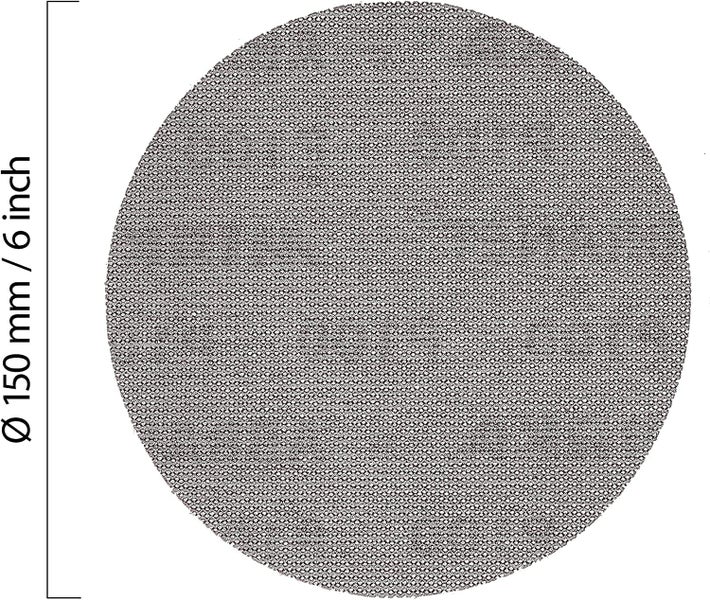 Mirka Abranet Netzschleifscheiben Ø 150mm Klett / Mix-Pack 5 von jeder Körnung 80, 120, 180, 240, 320, 400, 600 / 35 Stk / Für alle 150mm Exzenterschleifer und Schleifmaschinen