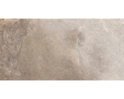 Wand- und Bodenfliese Schiefer taupe 30x60 cm lappato