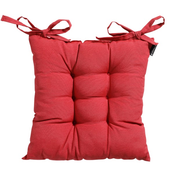Sitzkissen Tuscany Panama ziegelrot - Ca. 46x46 cm - 4er-Set
