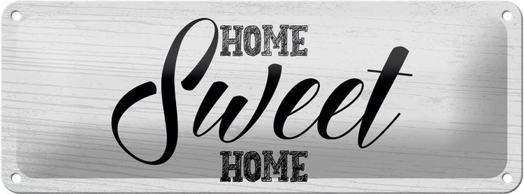Blechschild Spruch Home Sweet Home 27x10cm Dekoration