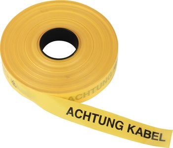 Trassenwarnband aus Polyethylen mit Aufdruck Achtung Kabel.