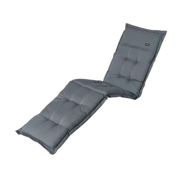 Liegenauflage Rib grau - ca. 200x65 cm