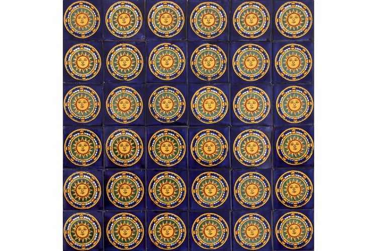 Fliesen mit Sonnendesign für Wand- und Bodengestaltung