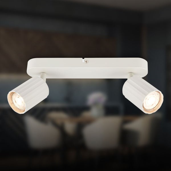 Deckenstrahler Deckenleuchte Deckenlampe Schlafzimmer Schwenkbar 2-flammig