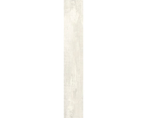 Wand- und Bodenfliese Chalet 2.0 arctic white 20x120 cm matt rektifiziert