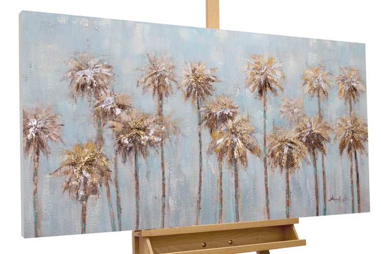 Handgemaltes Gemälde Acrylfarbe 120x60cm Blau
