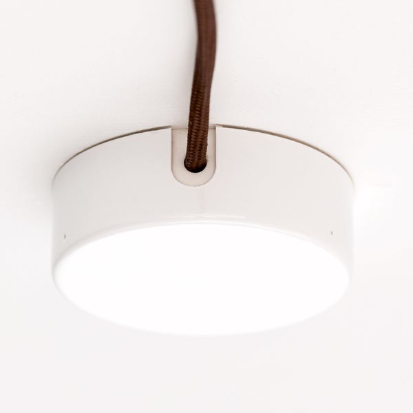Verteilerdose aus Metall, Deckendose, Baldachin, Verteiler Abdeckung für Leuchte Lampe, 70mm, Weiß