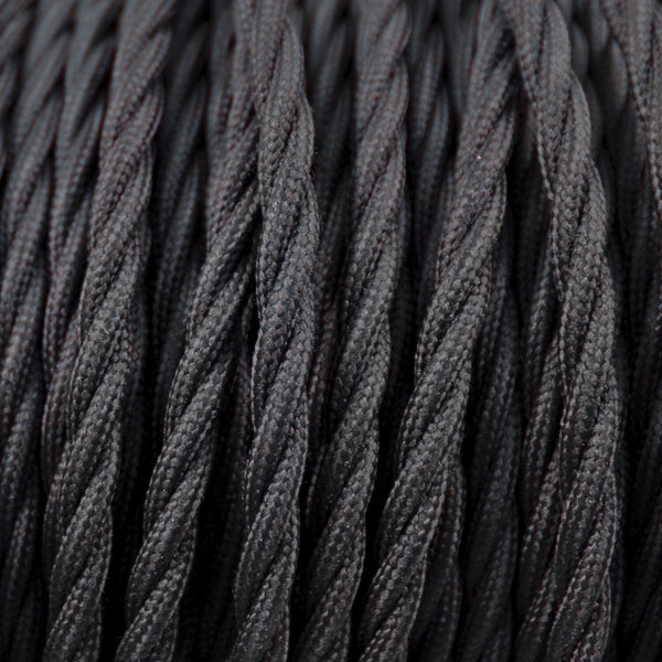 Gedrehtes Textilkabel auf einer Rolle