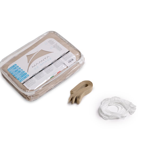 Sonnensegel Wasserdicht Beige Rechteck 300x400 cm - Maanta® Ez Breez