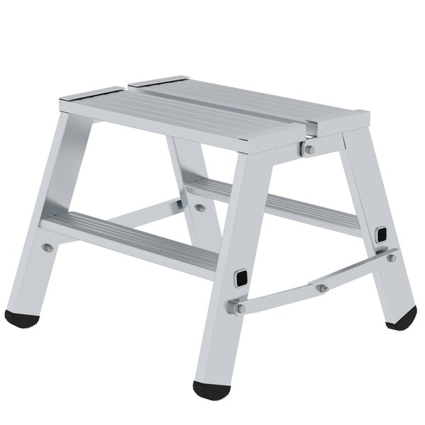 Aluminium Trittschemel mit zwei Stufen