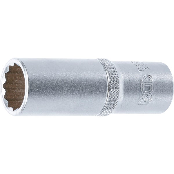 BGS Steckschlüssel-Einsatz Zwölfkant tief Antrieb Innenvierkant 12,5 mm (1/2) SW 18 mm - 10685