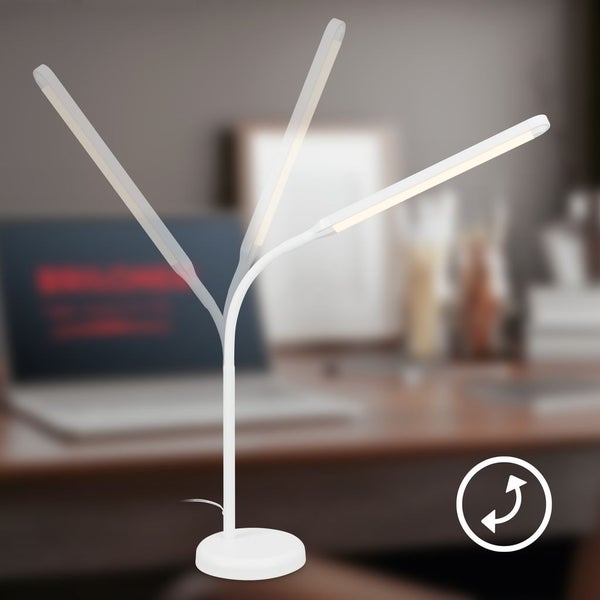 LED Schreibtischlampe Tischlampe Büroleuchte Dimmbar Touch Warmweiß Schwenkbar