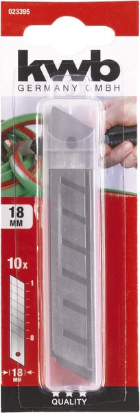 KWB Abbrechklingen 18mm 023395 (10 Ersatzklingen für Cuttermesser, extra scharfer Schliff)