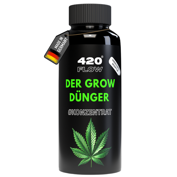 420 Flow Pflanzenduenger Konzentrat in einer Flasche mit Made in Germany Siegel
