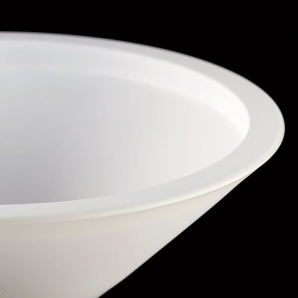 Glas Lampenschirm Ersatzglas weiß E14 Lochmaß Fassung ø 30mm Kegel Schusterschirm