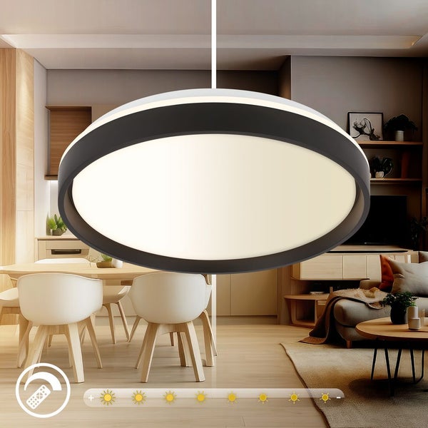 LED Deckenlampe Deckenleuchte Wohnzimmer Dimmbar Fernbedienung RGBIC CCT Flur