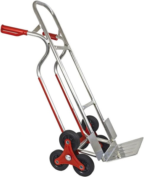 Treppensackkarre Trestles S04HS Aluminium | Treppensteiger mit Sternrädern & 200 kg Tragkraft | Profi-Transportkarre Made in EU