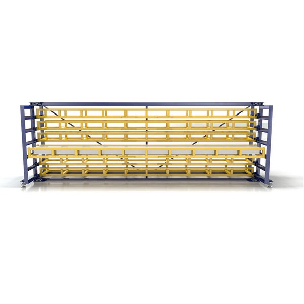 RR Industrietechnik Kassetten Schubfachregal RKS 6420x955x2200mm 6 Etagen