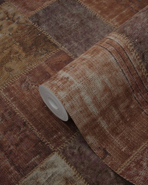 Tapetenrolle mit Patchworkmuster