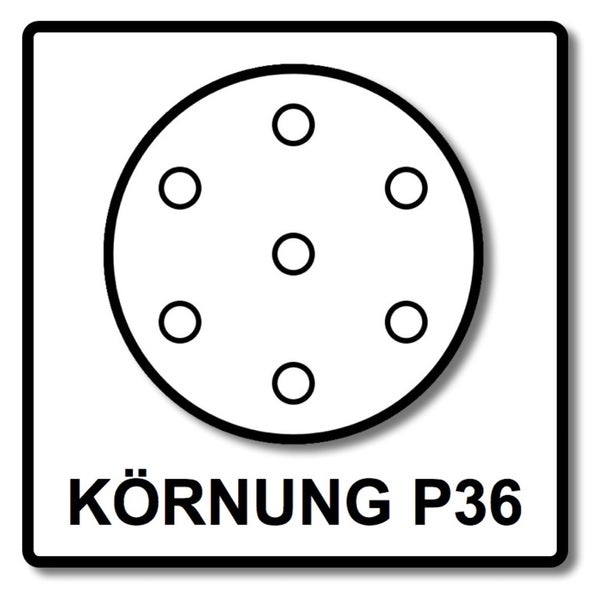 Festool STF D225/48 Schleifscheibe Saphir P36 225 mm 50 Stk. ( 2x 205652 ) für Langhalsschleifer PLANEX - Nachfolger von 495175