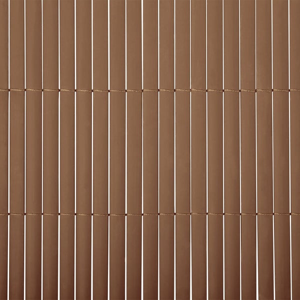 FLOORDIREKT PVC-Sichtschutzzaun - extra Blickdicht - Deko für Balkongeländer - Braun - 150 x 500 cm