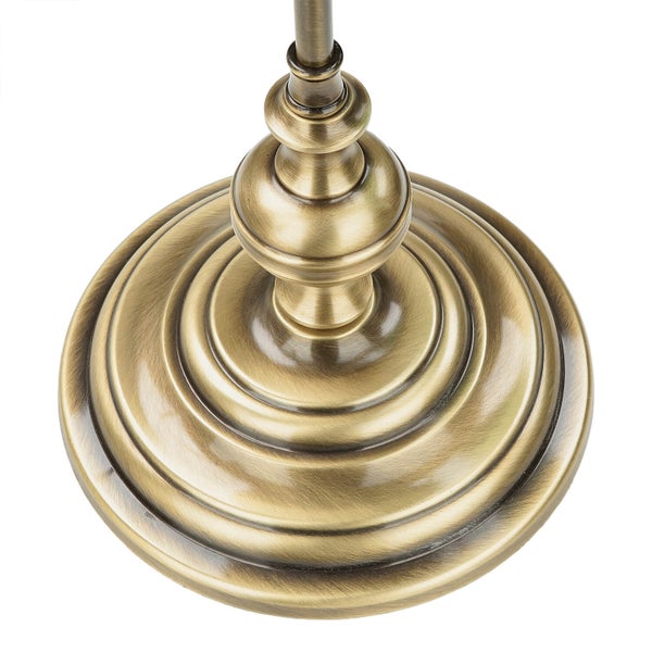 Detailaufnahme des Lampenfußes mit rundem Fuß