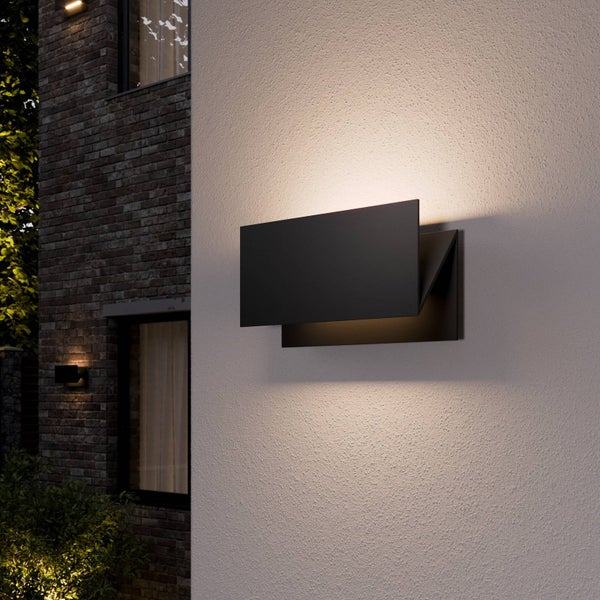 Lucande LED Wandlampe aussen, Wandleuchte außen spritzwassergeschützt IP54 14W Uplight / Downlight Außenbeleuchtung