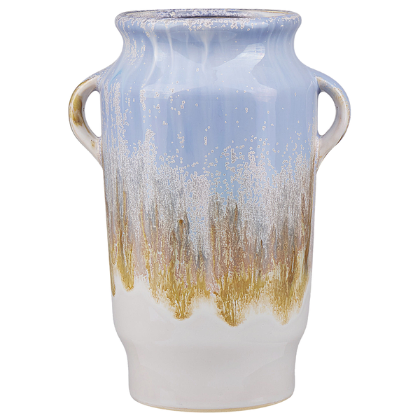 Blumenvase GERRHA Steinzeug 25 cm Hellblau
