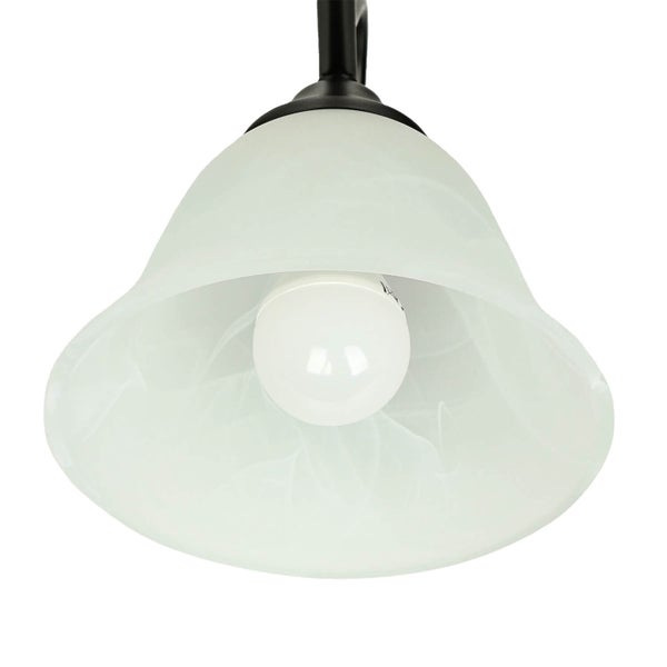 Deckenleuchte mit Lampenschirm aus Glas und Leuchtmittel