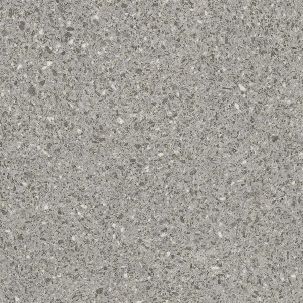 PVC Bodenbelag Meterware Terrazzo Optik CV Boden Steinoptik grau 200 cm breit (Meterware)