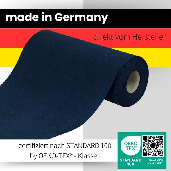 Sensalux Tischläufer, Länge: 25m, stoffähnliches Vlies, Breite: 50cm, Dunkelblau