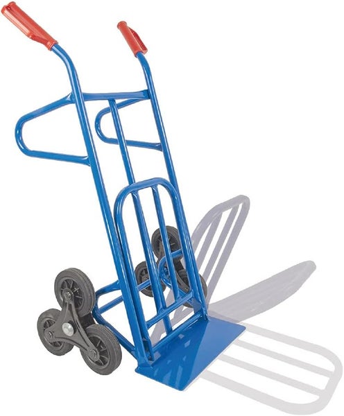 Treppensackkarre Trestles S20A Stahl | Klappbare Treppenkarre mit Sternrädern & 200 kg Tragkraft | Blau | Profi-Transporthilfe Made in EU