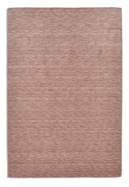 Wollteppich Luxus Designerteppich moderner uni Teppich aus reiner Schurwolle Beige 195x295 cm