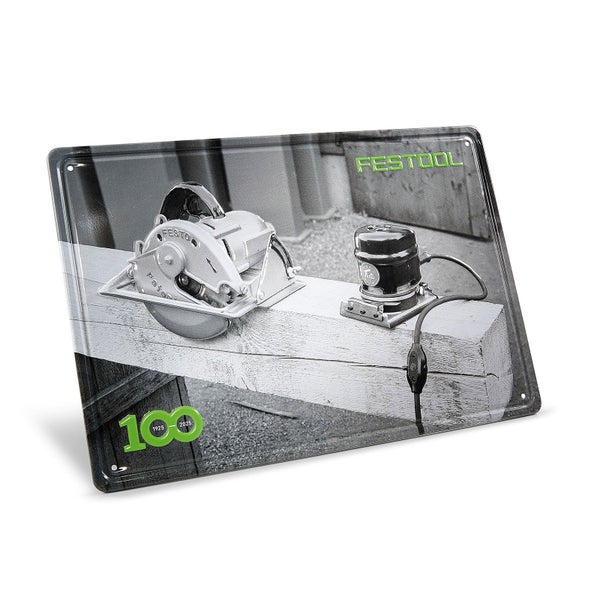 Festool 100 Jahre Blechschild Retro Maschinen MES-FT1 100Y - 578400