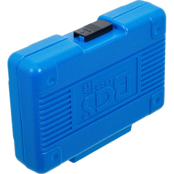 Blauer Werkzeugkoffer aus Kunststoff