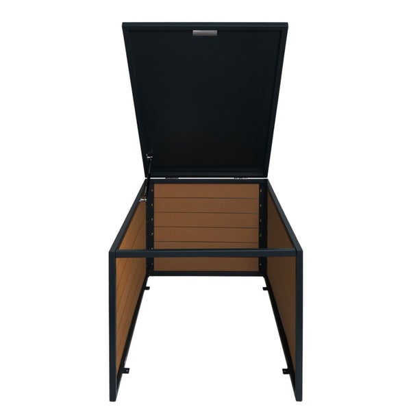 Offene Gartenbox zur Aufbewahrung von Gartengeräten und -zubehör