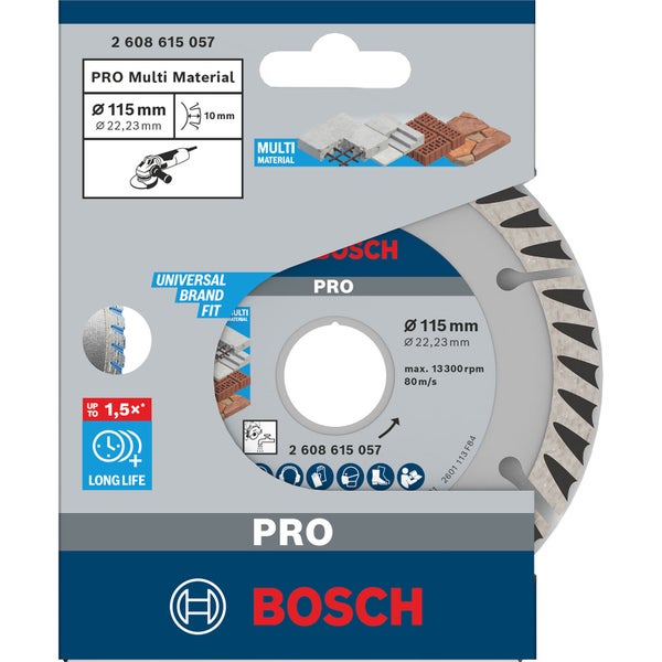 Bosch Trennscheibe Pro Multi Material, Durchmesser 115 Millimeter