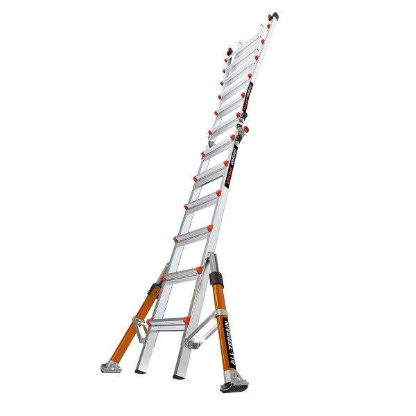 Little Giant Conquest All-Terrain Mehrzweckleiter aus Aluminium mit verstellbaren Standfüßen