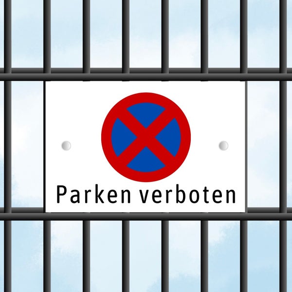 Schild mit dem Hinweis Parken verboten